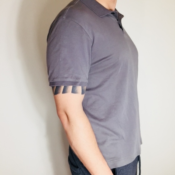 Calvin Klein Men's Polo Shirt Gray - Picture 2 of 6